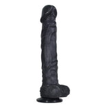 25 cm Belden Bağlamalı Et Dokusunda Süper Realistik Zenci Penis - J. Knight - U6002SB
