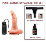 17 cm Belden Bau011flamalu0131 Ger&ccedil;ek&ccedil;i Titreu015fimli Dildo Vibrat&ouml;r Penis - BDM8018AB
