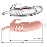 2,5 cm Dolgu Uzatmalı Titreşimli Penis Kılıfı Prezervatif Vibratör - BDM2643