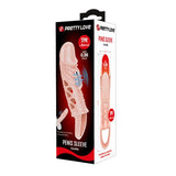 [DEV İNDİRİM] %45 İndirim – 2,5 cm Dolgu Uzatmalı Titreşimli Penis Kılıfı Prezervatif Vibratör - CA-BDM2624