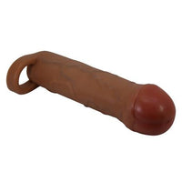 2,5 cm Dolgulu Premium Melez Rengi Silikon Penis Kılıfı - Bunion - BDM1401