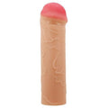 16,5 cm 2,5 cm Dolgulu Premium Ten Rengi Silikon Penis Kılıfı - Nile - BDM1389