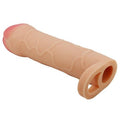 16,5 cm 2,5 cm Dolgulu Premium Ten Rengi Silikon Penis Kılıfı - Bunion - BDM1390