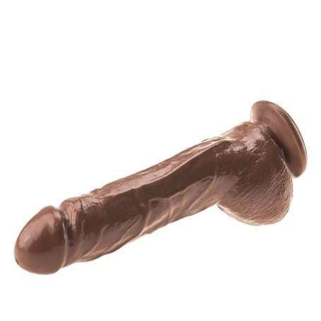25 cm Belden Bağlamalı Realistik Vantuzlu Melez Dildo Penis - BDM2072B