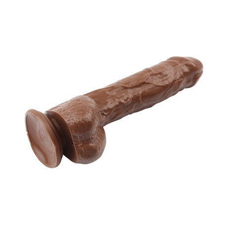 25,5 cm Belden Bağlamalı Gerçekçi Kalın Melez Dildo Penis - Alexander Lee - BDM1916B