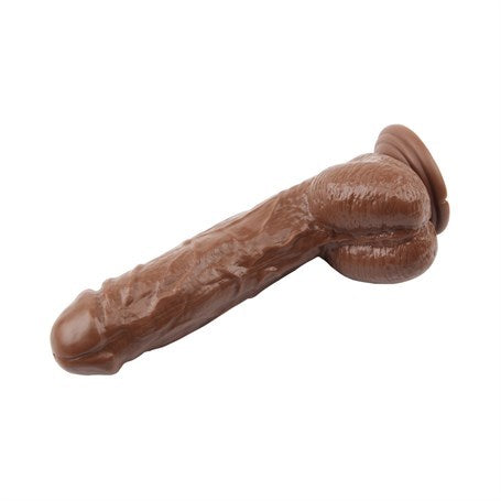 25,5 cm Belden Bağlamalı Gerçekçi Kalın Melez Dildo Penis - Alexander Lee - BDM1916B