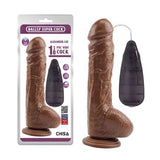 25,5 cm Ger&ccedil;ek&ccedil;i Melez Titreu015fimli Dildo Vibrat&ouml;r Penis - BDM1030B