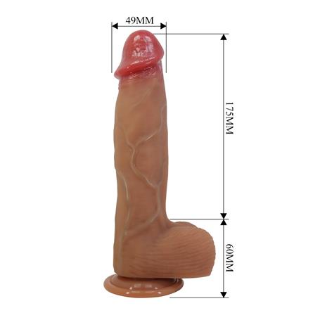 25,5 cm Realistik Vantuzlu Dildo Penis - Mendel - BDM1469