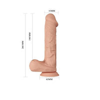 Belden Bağlamalı 26 cm Gerçekçi Kalın Dildo Penis - Bergrisi - BDM1252B