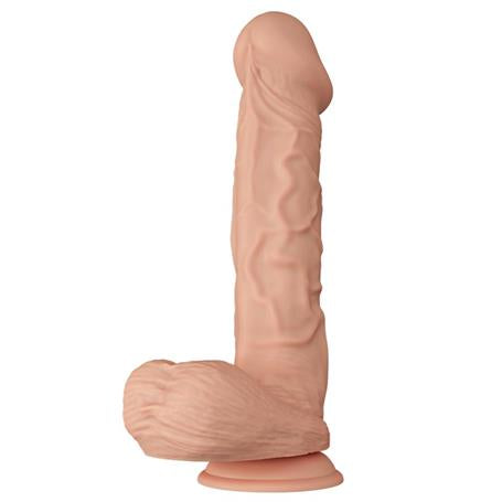 Belden Bağlamalı 26 cm Gerçekçi Kalın Dildo Penis - Bergrisi - BDM1252B
