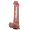 26 cm Kıkırdak Yapılı Çift Katmanlı Gerçekçi Melez Dildo Penis - BDM1323