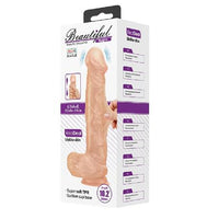 %40 İndirim – Belden Bağlamalı 26 cm Titreşimli Gerçekçi Kalın Dildo Penis - Bergrisi - CA-BDM1253B
