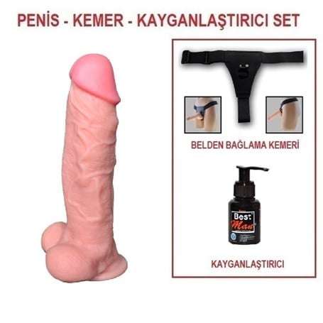 27 cm Belden Bau011flamalu0131 Realistik Dildo Penis - J. King - U6001B