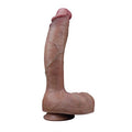 27 cm Belden Bağlamalı Yeni Nesil Çift Katmanlı Gerçekçi Kalın Dildo Penis - LV411052B