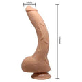 27 cm Titreu015fimli Ger&ccedil;ek&ccedil;i Kalu0131n Dildo Penis - Jack - BDM1251