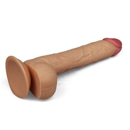 27,5 cm Belden Bağlamalı Yeni Nesil Realistik Penis + Kemer + Kayganlaştırıcı Hediyeli - LV2205B