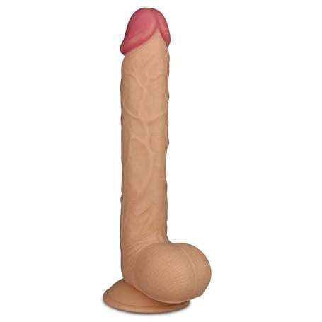 27,5 cm Belden Bağlamalı Yeni Nesil Realistik Penis + Kemer + Kayganlaştırıcı Hediyeli - LV2205B