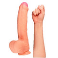 28 cm Belden Bağlamalı Yeni Nesil Çift Katmanlı Realistik Dildo Penis - LV411011B