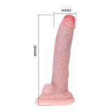 28 cm Dev Realistik Penis Kıkırdaklı Bükülebilen Dildo - 8076