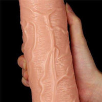 Belden Bau011flamalu0131 28 cm Ger&ccedil;ek&ccedil;i Testissiz Kalu0131n Dildo Penis - LV111012B