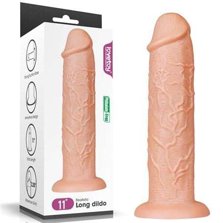 28 cm Gerçekçi Testissiz Kalın Dildo Penis - LV111012