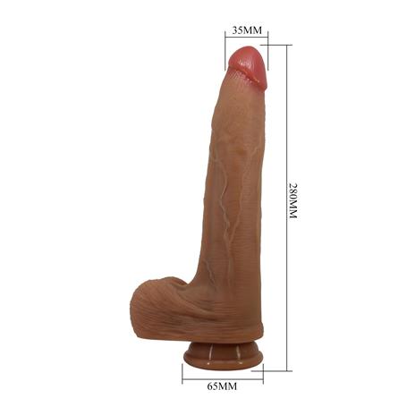 Belden Bağlamalı 28 cm Gerçekçi Uzun Dildo Penis - Adley - BDM1448B