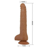 Belden Bağlamalı 28 cm Gerçekçi Uzun Dildo Penis - Dick - BDM1484B