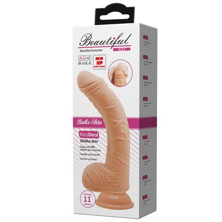 28 cm Titreşimli Gerçekçi Kalın Dildo Penis - Alex - BDM1248