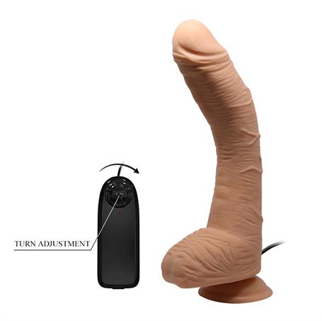 28 cm Titreşimli Gerçekçi Kalın Dildo Penis - Alex - BDM1248