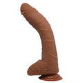 28,2 cm Belden Bağlamalı Gerçekçi Kalın Dildo Penis - Alex - BDM8037B