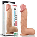 28,5 cm Belden Bağlamalı Yeni Nesil Realistik Penis + Kemer + Kayganlaştırıcı Hediyeli - LV2207B