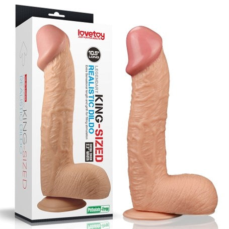 28,5 cm Belden Bağlamalı Yeni Nesil Realistik Penis + Kemer + Kayganlaştırıcı Hediyeli - LV2207B