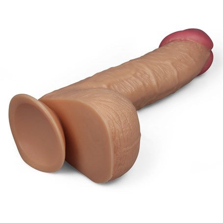 28,5 cm Belden Bağlamalı Yeni Nesil Realistik Penis + Kemer + Kayganlaştırıcı Hediyeli - LV2207B