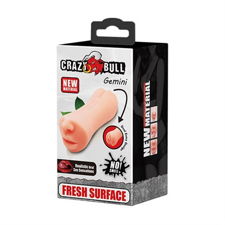 3 Boyutlu Çift Taraflı Suni Oral & Vajinal Mastürbatör - Gemini - BDM9215