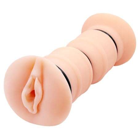 3 Boyutlu Çift Taraflı Titreşimli Suni Vajinal Mastürbatör - Emma - BDM1238