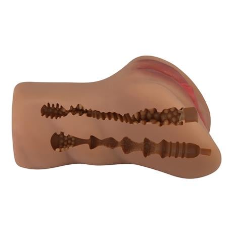 3 Boyutlu Gerçekçi Anal & Vajinal Masturbatör - Caroline - BDM1406