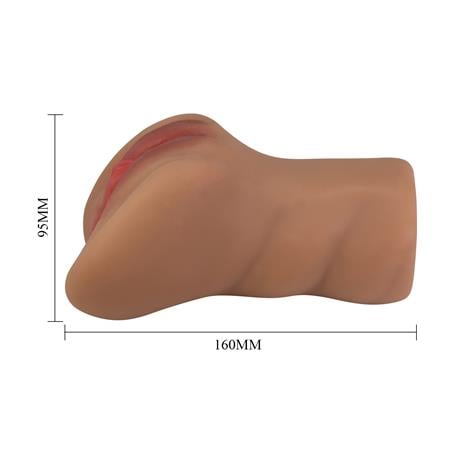 3 Boyutlu Gerçekçi Anal & Vajinal Masturbatör - Caroline - BDM1406