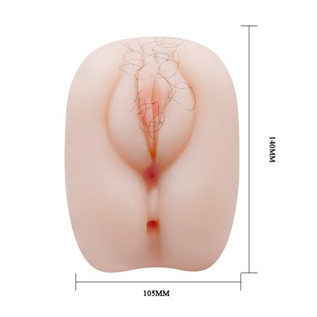 3 Boyutlu Gerçekçi Titreşimli Anal & Vajinal Masturbatör - BDM9102