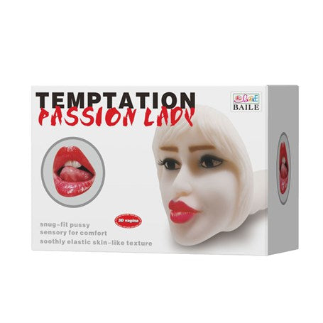 3 Boyutlu Gerçekçi Yüz Şeklinde Titreşimli Oral Mastürbatör - BDM9183