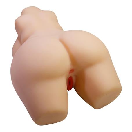 3 Boyutlu İki İşlevli Büyük Kalçalı Yarım Vücut Anal Vajinal Silikon Seksi Manken - Grace - BDM1476