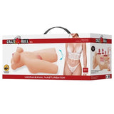 3 Boyutlu İki İşlevli Yarım Vücut Anal Vajinal Silikon Seksi Manken - Mia - BDM1482