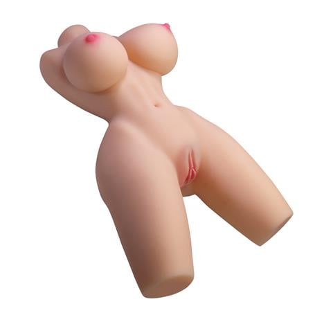3 Boyutlu İki İşlevli Yarım Vücut Anal Vajinal Silikon Seksi Manken - Lily - BDM1478