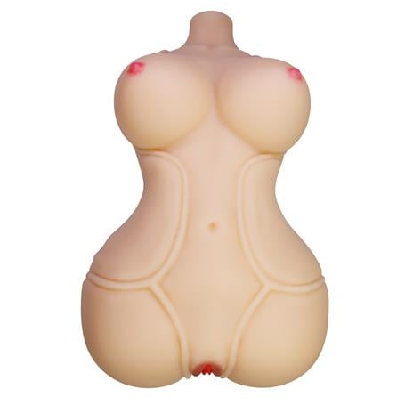3 Boyutlu İki İşlevli Yarım Vücut Anal Vajinal Silikon Seksi Manken - Diana - BDM1474