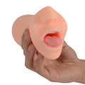 3 Boyutlu Suni Oral Mastürbatör - Pink Tongue - BDM6031