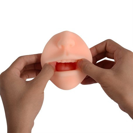 3 Boyutlu Suni Oral Mastürbatör - Sweet Tongue - BDM6030