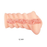 3 Boyutlu Suni Vajina Mastürbatör - Laura - BDM1494