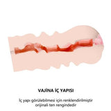 3 Boyutlu Suni Vajina Mastürbatör - Valeria - BDM1487