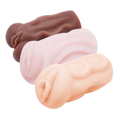 3 Boyutlu Titreşimli Suni Vajina Mastürbatör 3'lü Set - United Angels - BDM1355
