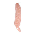 13,5 cm 3 cm Dolgu Uzatmalı Titreşimli Penis Kılıfı Prezervatif Vibratör - B1190