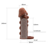 🎁 [DEV İNDİRİM] %38 İndirim – 3 cm Uzatmalı Damarlı Penis Kılıfı - CA-BDM1612